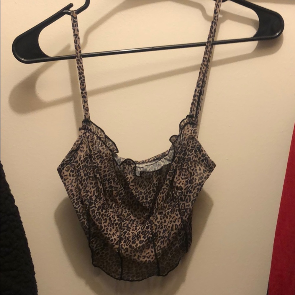 cheetah print crop top